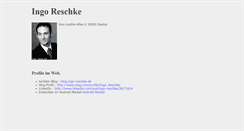 Desktop Screenshot of ingo-reschke.de