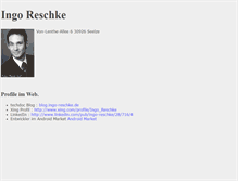 Tablet Screenshot of ingo-reschke.de
